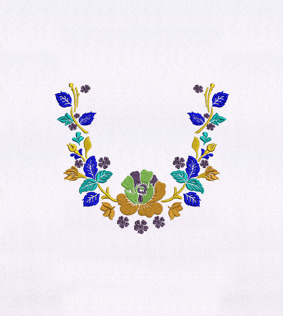 Beautiful Colorful Flowers Quilting Embroidery Design