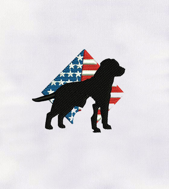 Patriotic Dog and Cat Embroidery Design