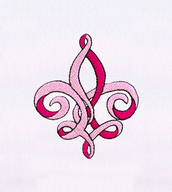 Intricate Pink Pattern Quilting Embroidery Design