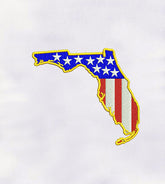 Fantastic Florida Map Embroidery Design