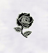 Beautiful Black Rose Embroidery Design