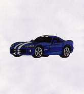 Furiously Dodge Viper Car Embroidery Design