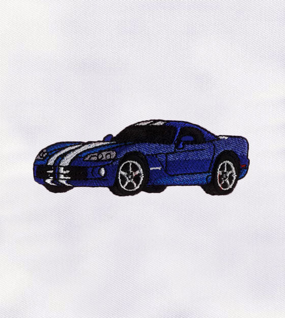Furiously Dodge Viper Car Embroidery Design