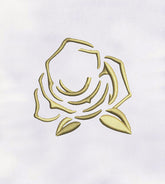 Golden Rose 3D Puff Embroidery Design