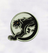 Black Cat Embroidery Design