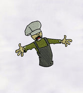 Shouting Chef Machine Embroidery Design