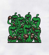 Angry Okra Plants Machine Embroidery Design