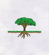 Tree with Root Machine Embroidery Design