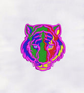 Colorful Tiger Face Machine Embroidery Design