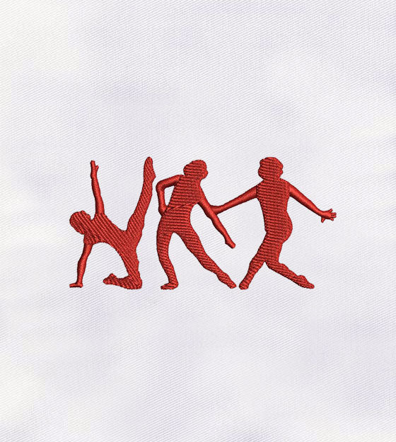 Dancing Steps Machine Embroidery Design