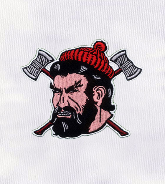Bearded Man with Axe Machine Embroidery Design