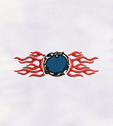 Fire Logo Machine Embroidery Design