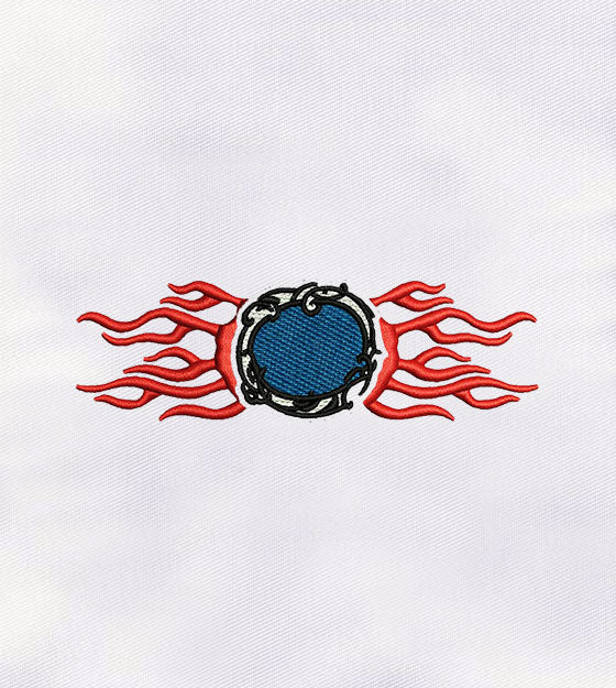 Fire Logo Machine Embroidery Design