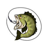 Free Beautiful Fish with Hunting Hook Vector Design