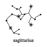 Exquisite Sagittarius Zodiac Sign Star Signs Embroidery Design