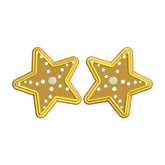 Golden Star Embroidery Design