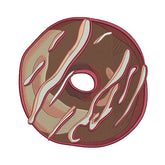 Chocolate Flavored Dessert Donut Embroidery Design