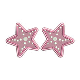 Pink Star Embroidery Design