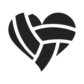 Basketball Heart Embroidery Design – Sports