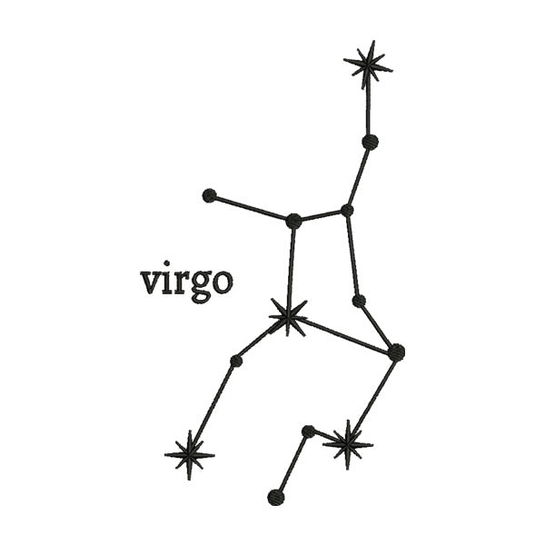 Astrology Star Sign Embroidery Design