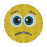 Frowning Emoji Embroidery Design