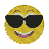 Cool Sunglasses Emoji Embroidery Design