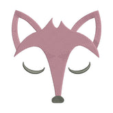 Fox Face Embroidery Design