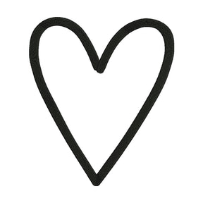 Heart Outline Embroidery Design