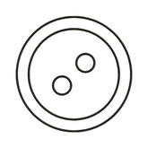 Two Hole Button Embroidery Design