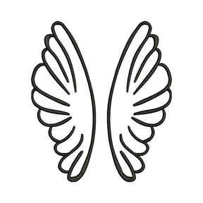 Unicorn Wings Embroidery Design