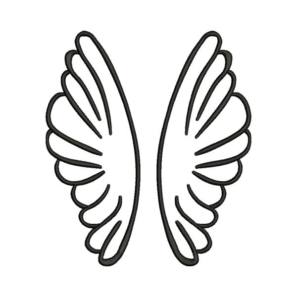 Unicorn Wings Embroidery Design