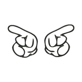 Pointing Finger Embroidery Design