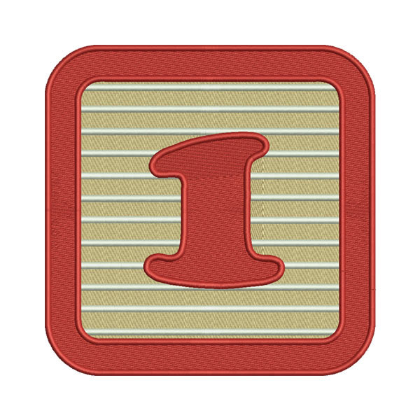 Block Numeric Machine Embroidery File – Number