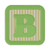 Letter B Embroidery Design – Block Alphabet Machine Embroidery File