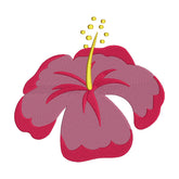 Hibiscus Flower Embroidery Design