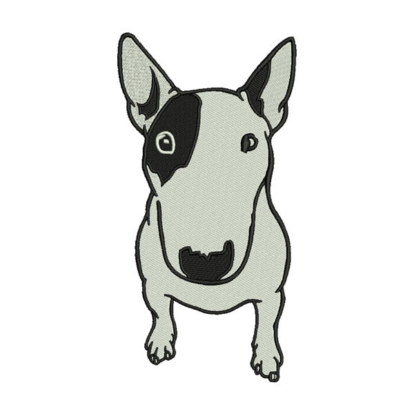 English Bull Terrier Embroidery Design