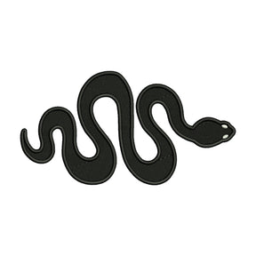 Snake Silhouette Embroidery Design