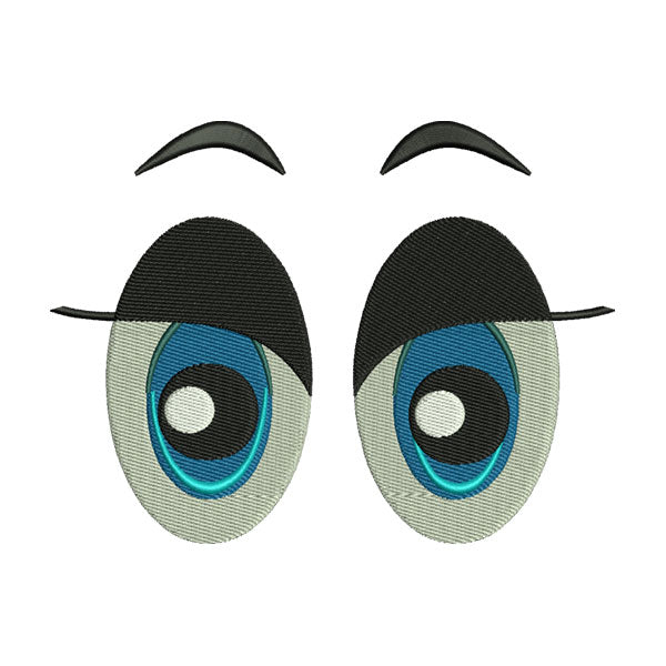 Cute & Exotic Eyes Embroidery Design