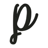 Letter P Embroidery Design – Script Alphabet Machine Embroidery File