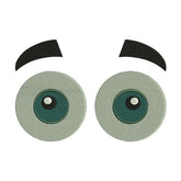 Raised Eyebrows Eyes Emoji Embroidery Design