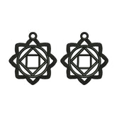 Square Cluster Earrings Embroidery Design