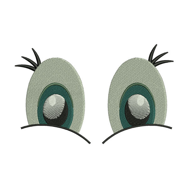 Laughing Eyes Embroidery Design