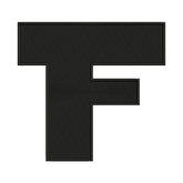 F Letter Alphabet Embroidery Design – Bold
