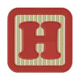 H Letter Alphabet Embroidery Design