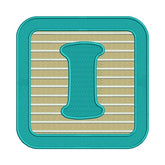 I Letter Alphabet Embroidery Design