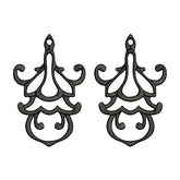 Chandelier Earrings Embroidery Design – Ornate