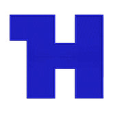 H Letter Alphabet Embroidery Design – Blue