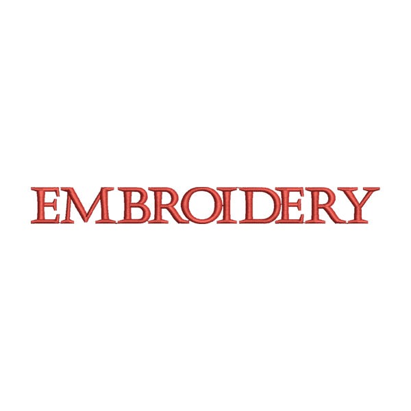 Embroidery Text Design – Typography Logo Stitch