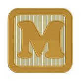 M Letter Alphabet Embroidery Design