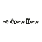 No Drama Llama Embroidery Design